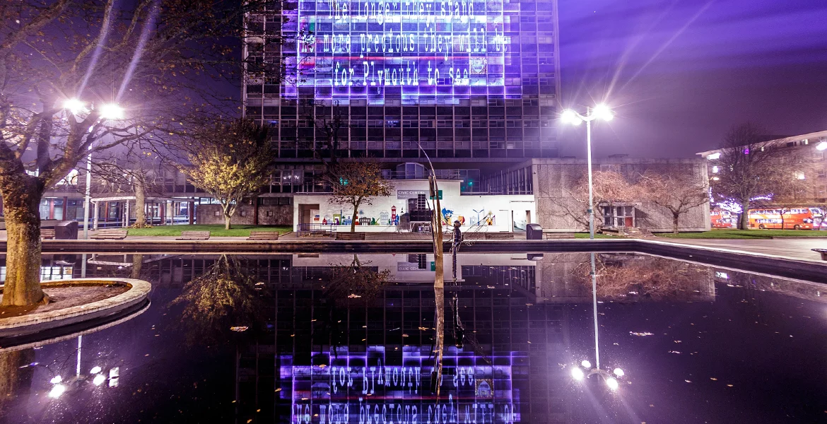 Plymouth Civic Centre Projection Mapping
