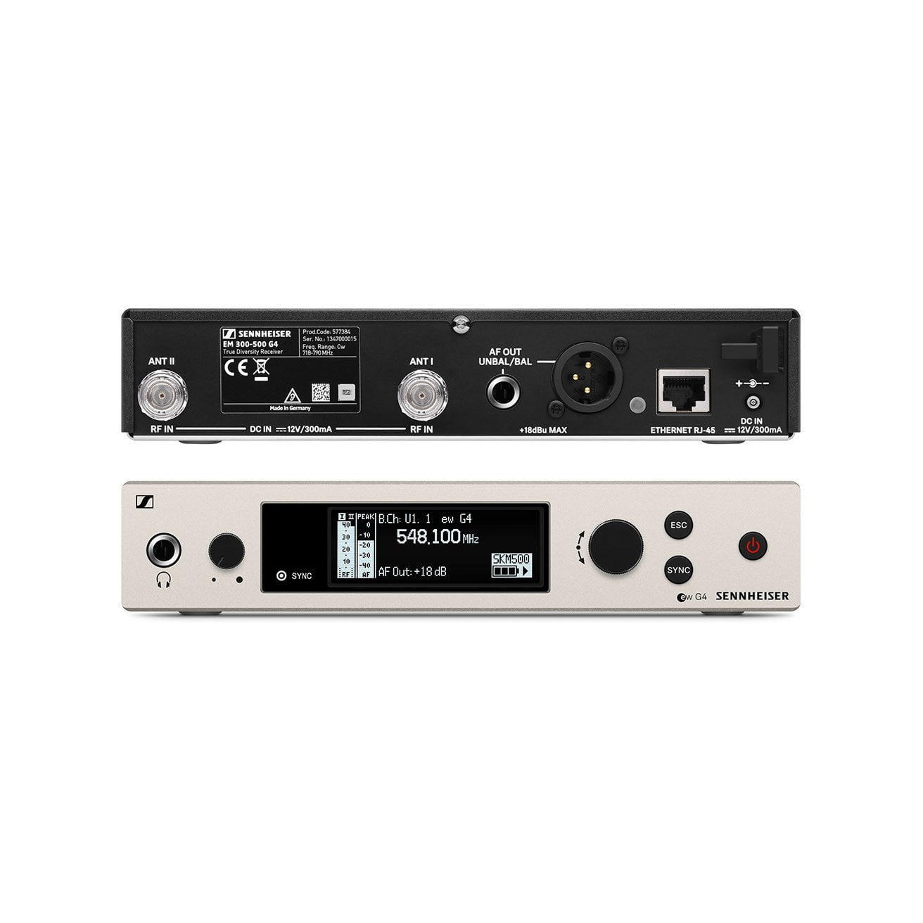 Sennheiser | EM 300-500 G4-GBW - Rackmount true diversity receiver