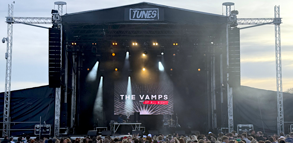 Outdoor Stage Structure in-use at a festival